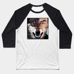 Ethan Werewolf Wolf of God Baseball T-Shirt